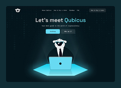 Qubicus - Crypto token meme ai crypto crypto website defen design website mem meme nft pepe roadmap web design website crypto